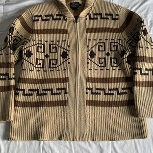 Pendleton Westerley Wool Knit Large Dude Lebowski